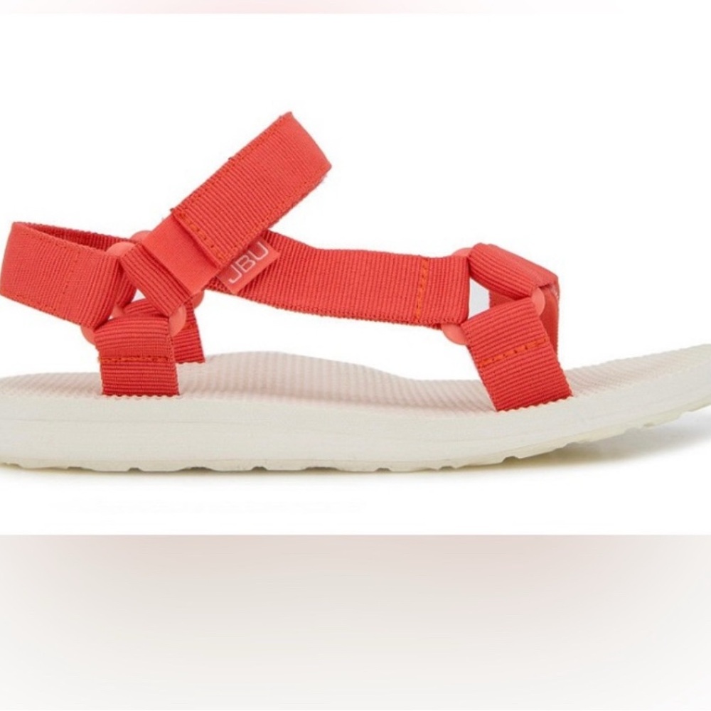 Bright Coral  Strappy Sandals